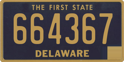 DE license plate 664367