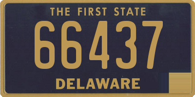 DE license plate 66437