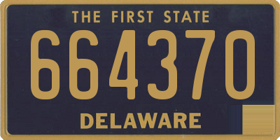 DE license plate 664370