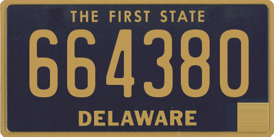 DE license plate 664380