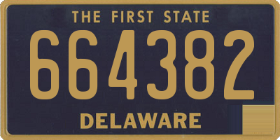 DE license plate 664382