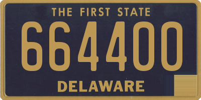 DE license plate 664400