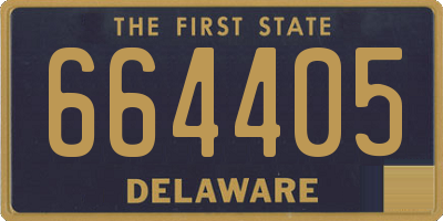 DE license plate 664405