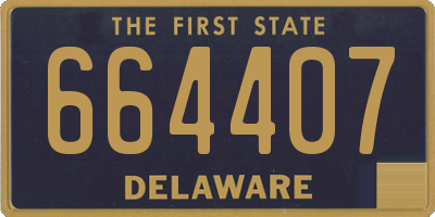DE license plate 664407