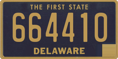 DE license plate 664410