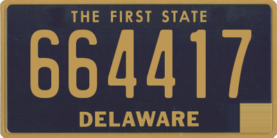 DE license plate 664417