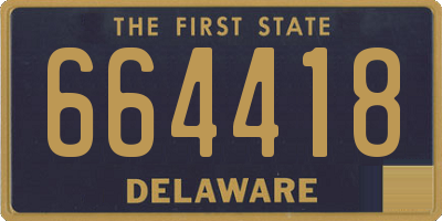 DE license plate 664418