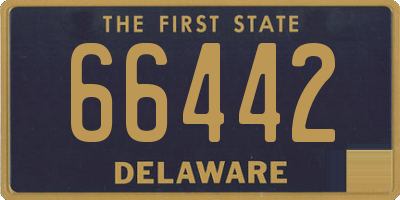 DE license plate 66442