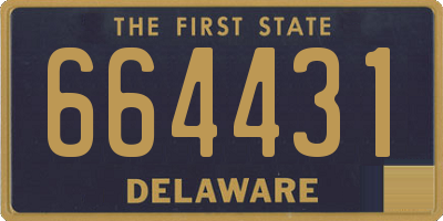 DE license plate 664431