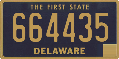 DE license plate 664435