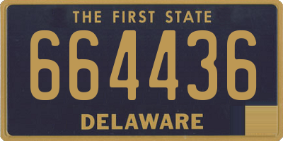 DE license plate 664436