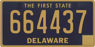 DE license plate 664437