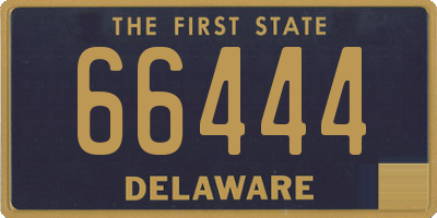 DE license plate 66444