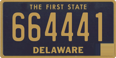 DE license plate 664441