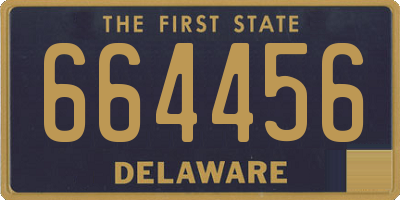 DE license plate 664456