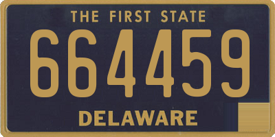 DE license plate 664459