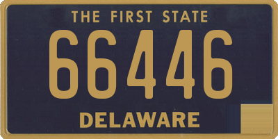 DE license plate 66446