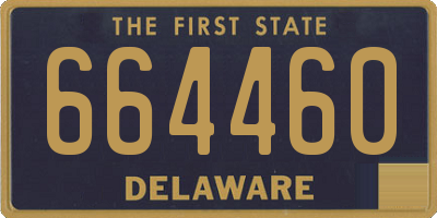 DE license plate 664460
