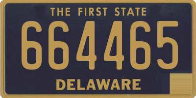 DE license plate 664465