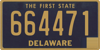 DE license plate 664471