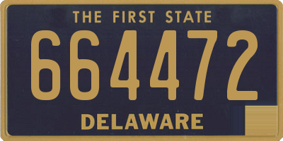 DE license plate 664472