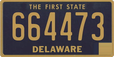 DE license plate 664473