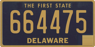 DE license plate 664475