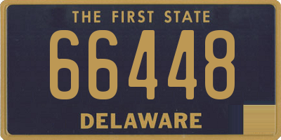 DE license plate 66448