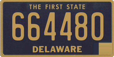 DE license plate 664480
