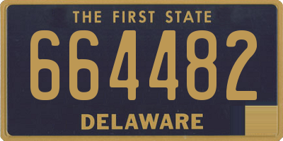 DE license plate 664482