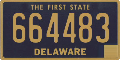 DE license plate 664483