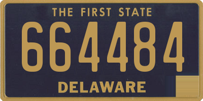 DE license plate 664484