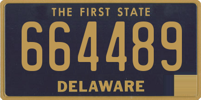 DE license plate 664489
