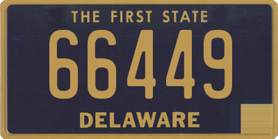 DE license plate 66449
