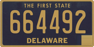 DE license plate 664492