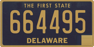 DE license plate 664495