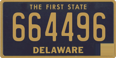 DE license plate 664496