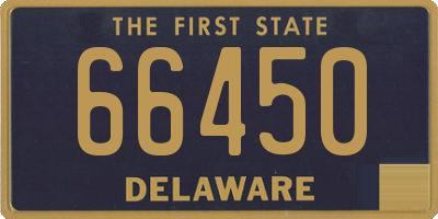 DE license plate 66450
