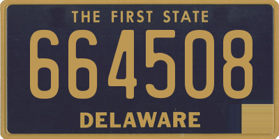 DE license plate 664508