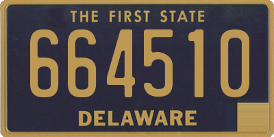 DE license plate 664510