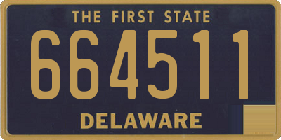 DE license plate 664511