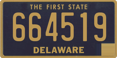 DE license plate 664519