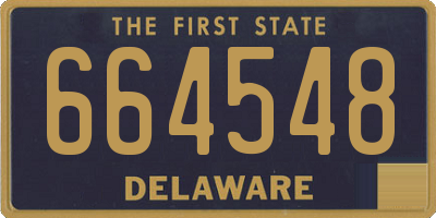 DE license plate 664548