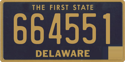 DE license plate 664551