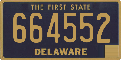 DE license plate 664552