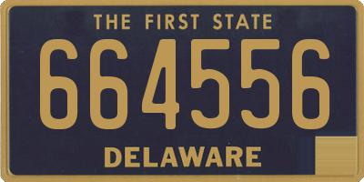 DE license plate 664556