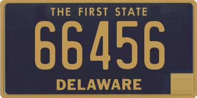 DE license plate 66456