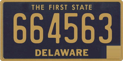 DE license plate 664563