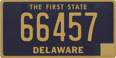 DE license plate 66457