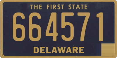 DE license plate 664571